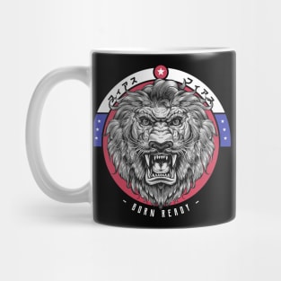 Born Ready Fighter Lion's Head Mug